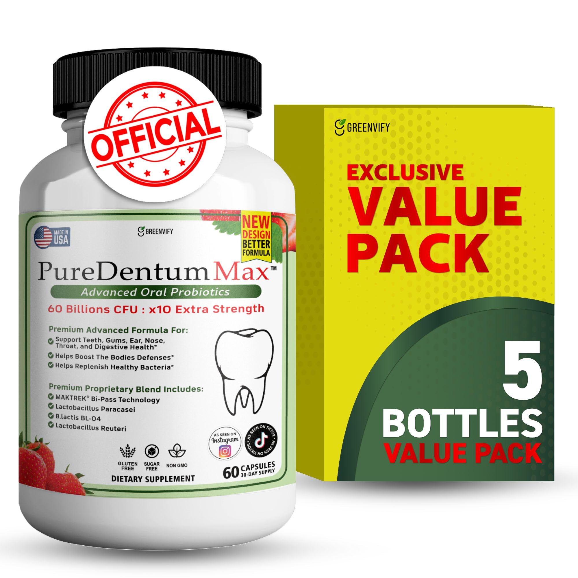 Amazon.com: PureDentum for Gums and Teeth Health & Fresh Breath