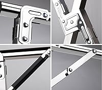 Vista 6 de SHAREWIN Estante de secado de ropa plegable, resistente, plegable, ahorro de espacio para interiores y exteriores, longitud ajustable, 63 pulgadas