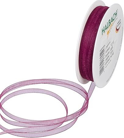 Halbach Seidenbänder Dekorationsbändchen Mit Leinenkante – 15 Mm Breit, 20 M Lang, Farbe Apricot/leinen, Waschbar