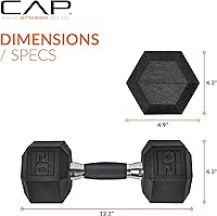 Vista 4 de CAP Barbell - Mancuerna recubierta Varias opciones de pares y conjuntos