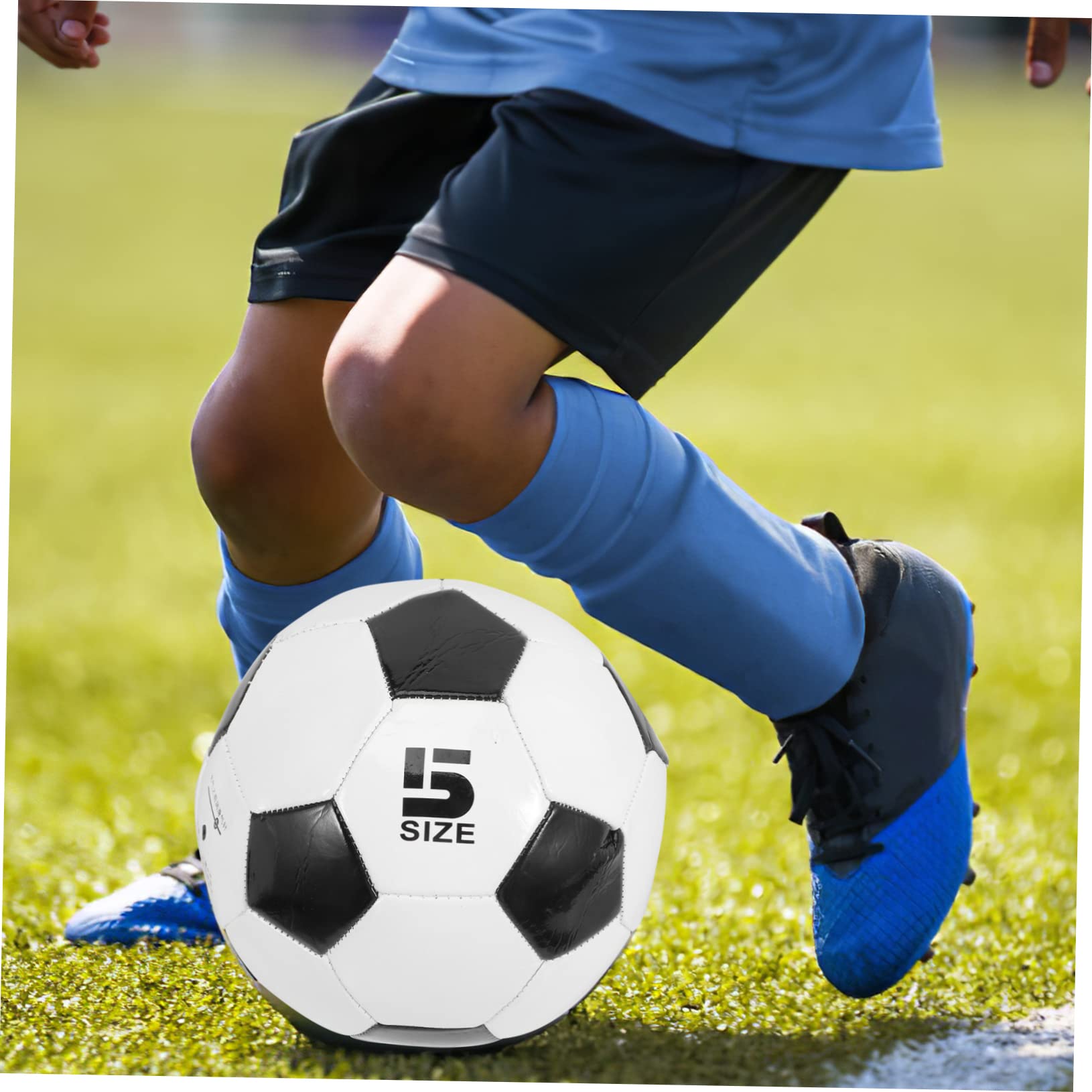 Toyvian 6 Balones de Fútbol de PVC Tamaño 5 para Entrenamiento Infantil, Resistentes al Desgaste Buen Tacto para Práctica en Campo