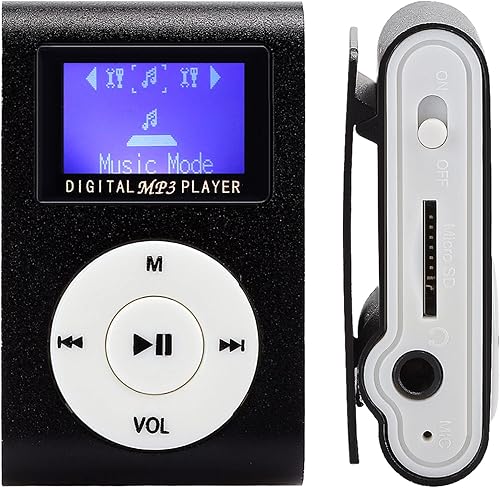 Miniatura 5 de Reproductor de MP3, memoria de 32 GB, LCD de 1.8 pulgadas, clip integrado, negro