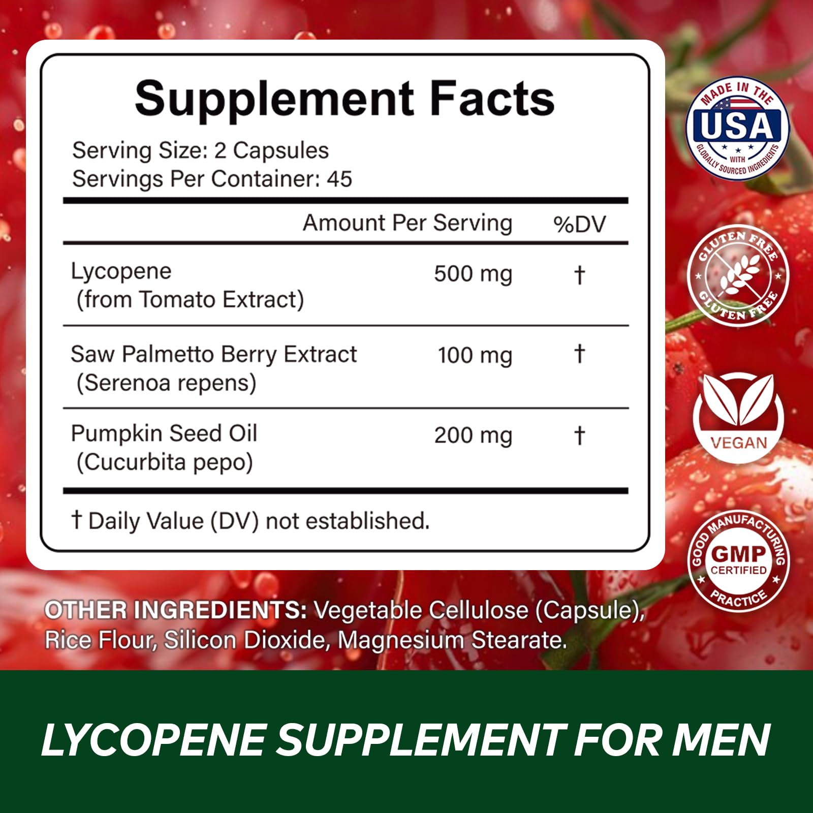 Lycopene 500mg Supplement for Men, Prostate Support, 90 Ct — Amazon image 9