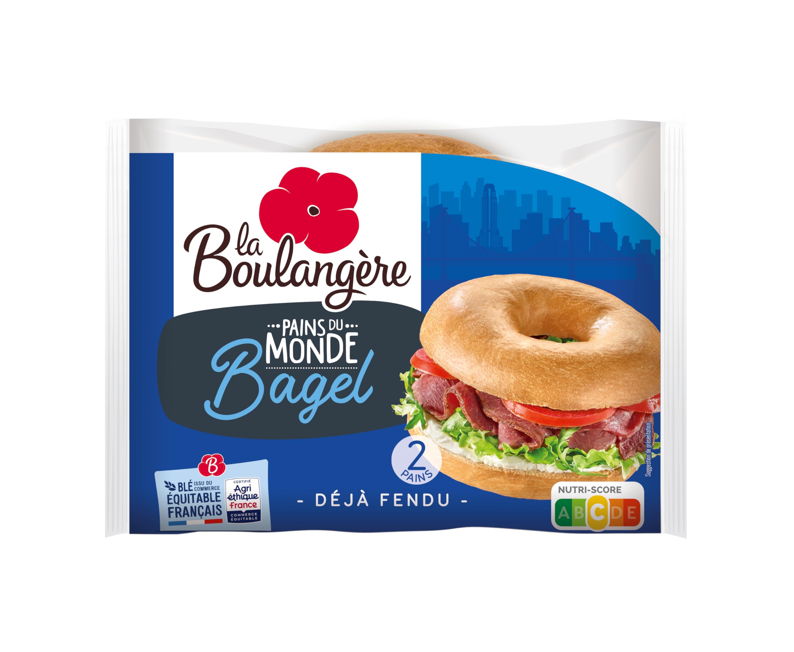 2 Pains Bagels 180g - La Boulangère