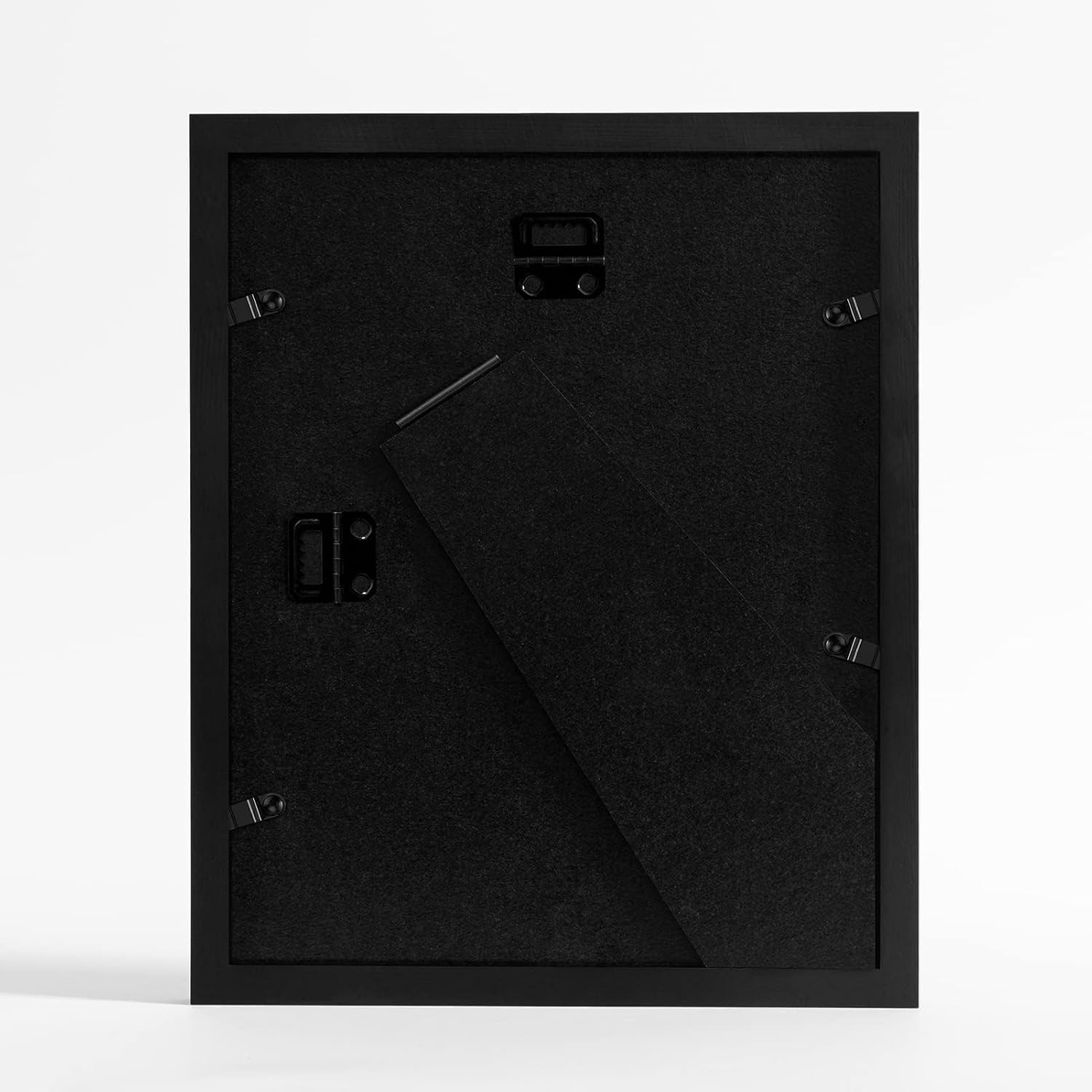 eletecpro 8x10 Picture Frame 4 Pack Made of Solid Wood and Strong Real Glass, Display 4x6 and 5x7 Photos with Mat or 8x10 without Mat, Home Decor for Wall and Tabletop, Gallery Gift Set, Black