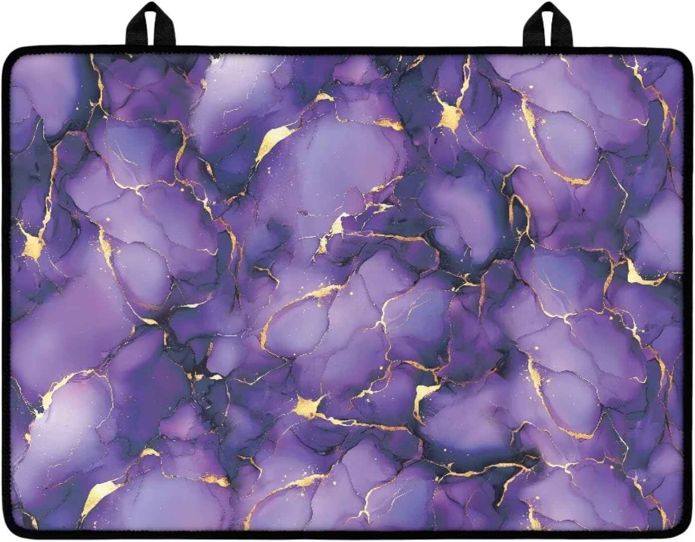 Marble Purple Stovetop Covers for Electric Stove Anti-Scratch Kitchen Countertop Cover Anti-scalding Oven Mat 30"x21" Non-Slip Kitchen Counter Stove Protector Pad