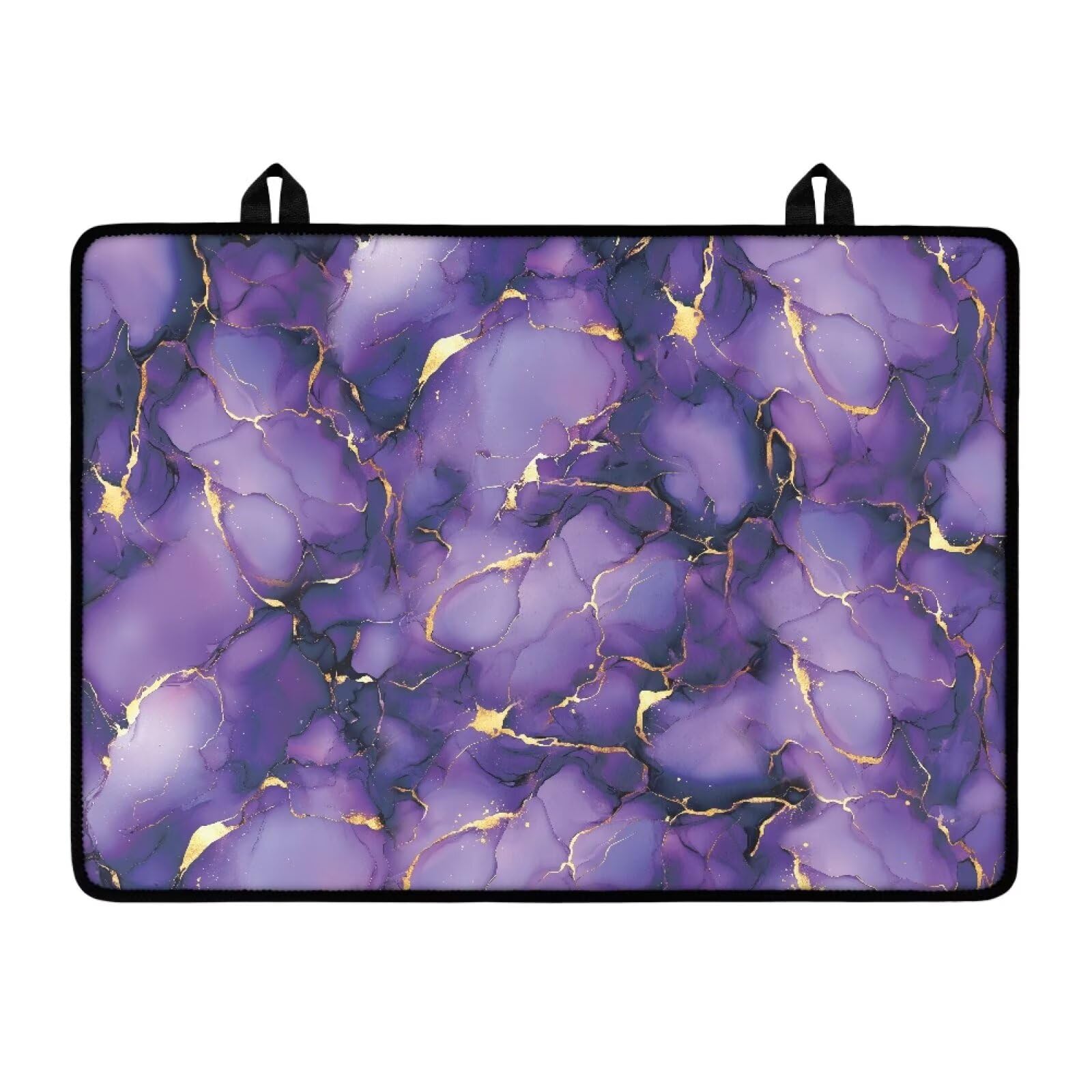 Marble Purple Stovetop Covers for Electric Stove Anti-Scratch Kitchen Countertop Cover Anti-scalding Oven Mat 30"x21" Non-Slip Kitchen Counter Stove Protector Pad