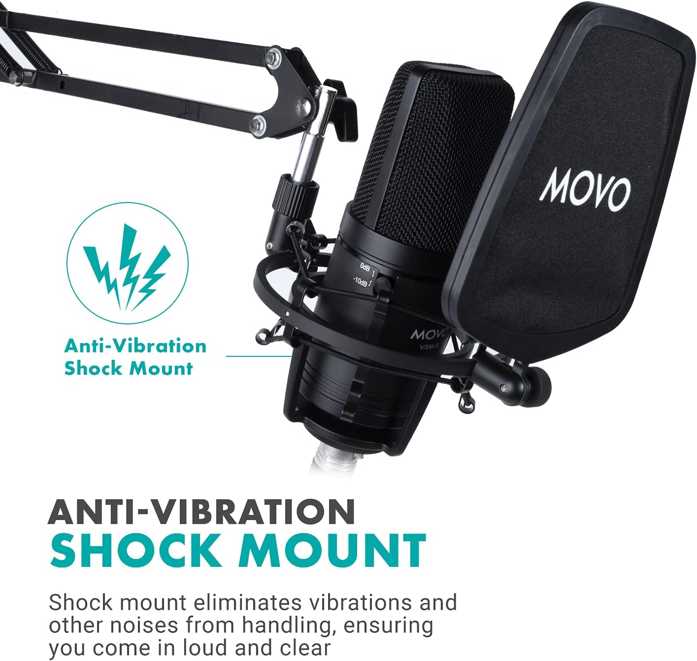 Movo MH-100 headphones with 3.5mm and 6.35mm ports
