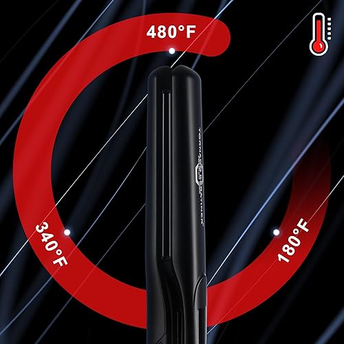 Miniatura 6 de Plancha y rizador 2 en 1 con pantalla LCD de calentamiento rápido de 15 segundos, ultra caliente para cabello americano y africano, constante de