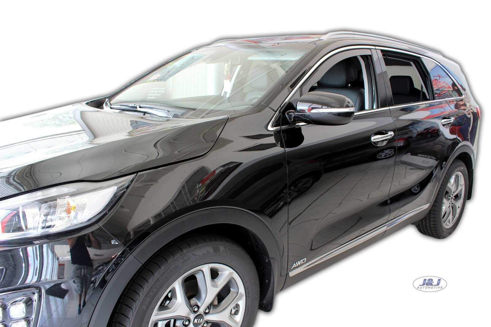 Windabweiser Hyundai Tucson J&J AUTOMOTIVE | Windabweiser Passend Für Sorento 2, 2009-2015, Heko Regenabweiser, Getönt, Set 4-Teilig, Vorne, Hinten, Aerodynamisch Windabweiser Kia