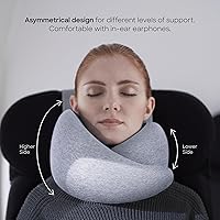 Vista 2 de Ostrichpillow Go Almohada Cervical, Almohadas de Viaje para Aviones, Almohada de Viaje de Espuma Viscoelástica Premium, Diseño Ergonómico 360º
