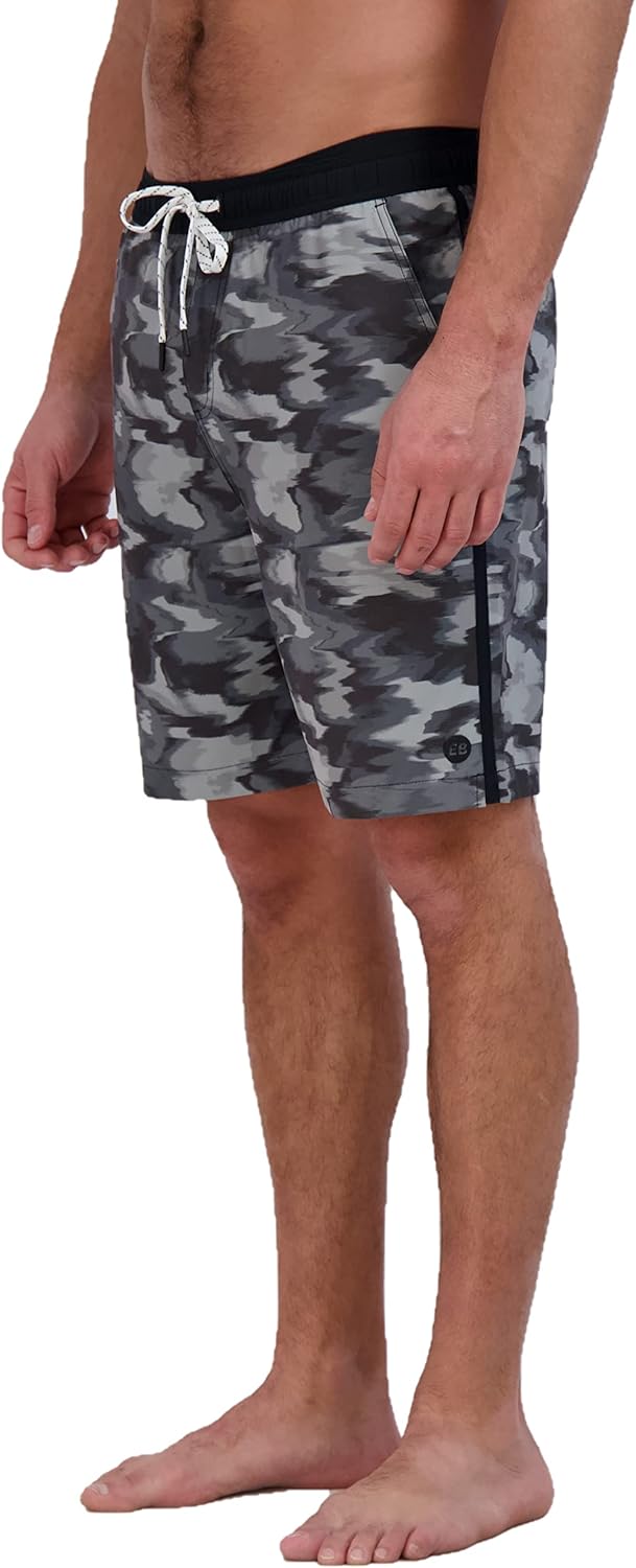 Eddie Bauer Men's SPF 50+ Volley Swim Trunk 8" Inseam Comes with Comfort Liner - Ultimate Comfort & Stretch