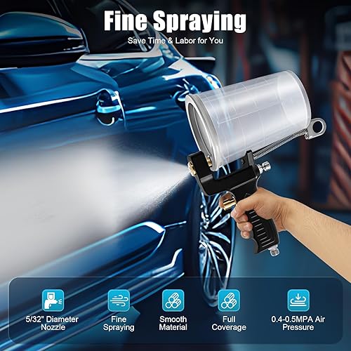 Miniatura 3 de Pistola pulverizadora de capa de gel, pulverizador de capa de gel de descarga de gel, pistola de pulverización de aire, kit de herramientas de