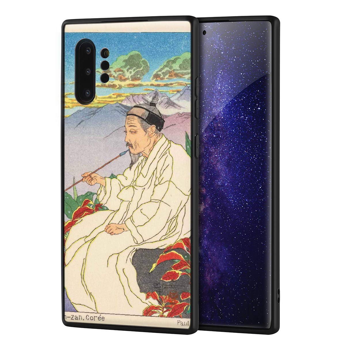 Berkin Arts Paul Jacoulet for Samsung Galaxy Note 10 Pro Case/Art Cellphone Case/Giclee UV Reproduction Print on Mobile Phone Cover(Hokkan Is Korea)
