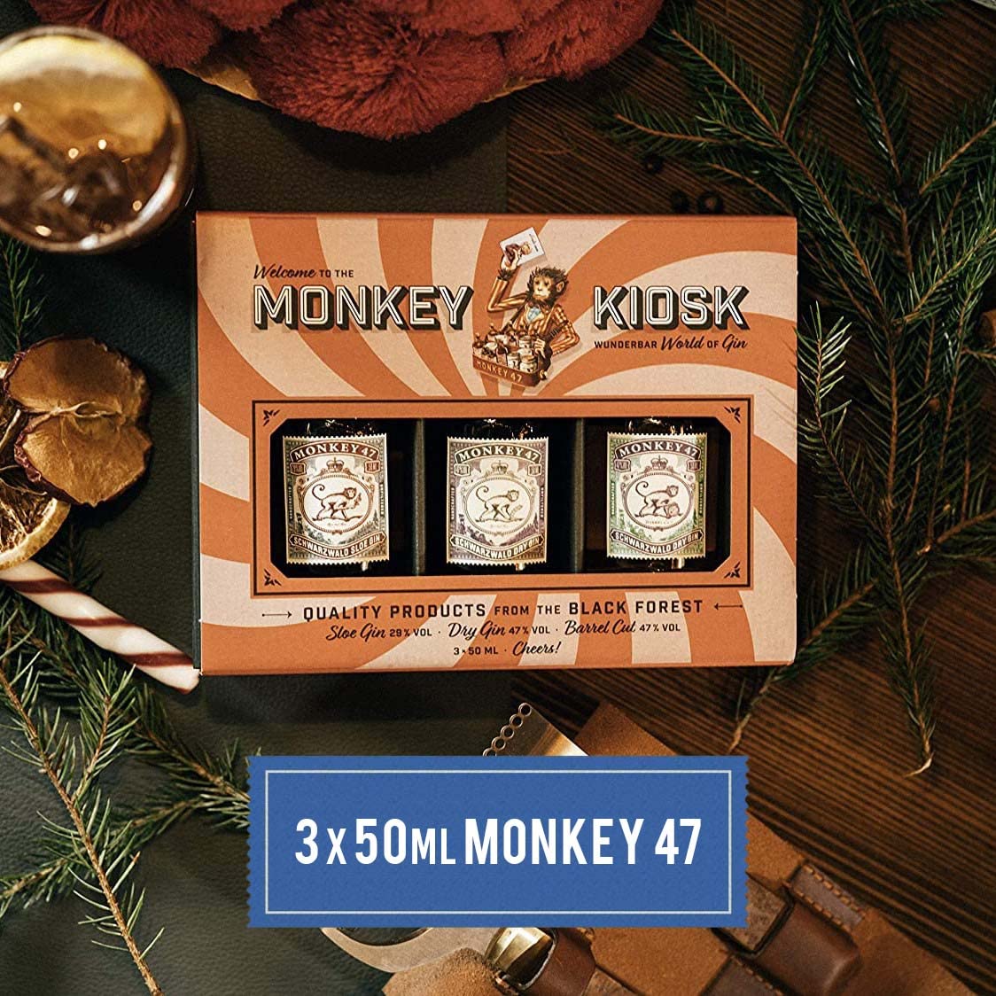 Monkey 47 Pack Miniaturas Ginebra - 3 x 50 ml
