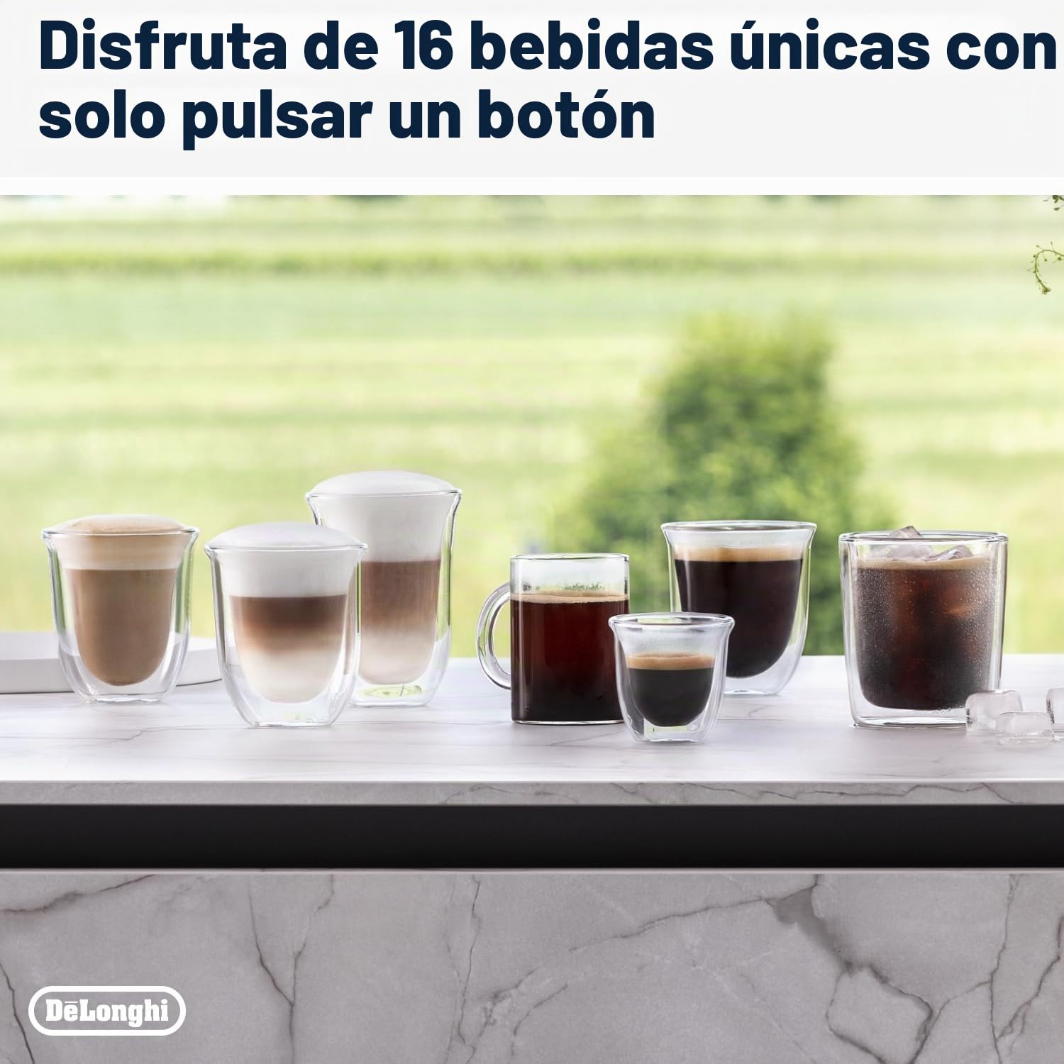 DeLonghi Rivelia Cafetera Superautomática con Depósito de Leche 19 Bares Gris