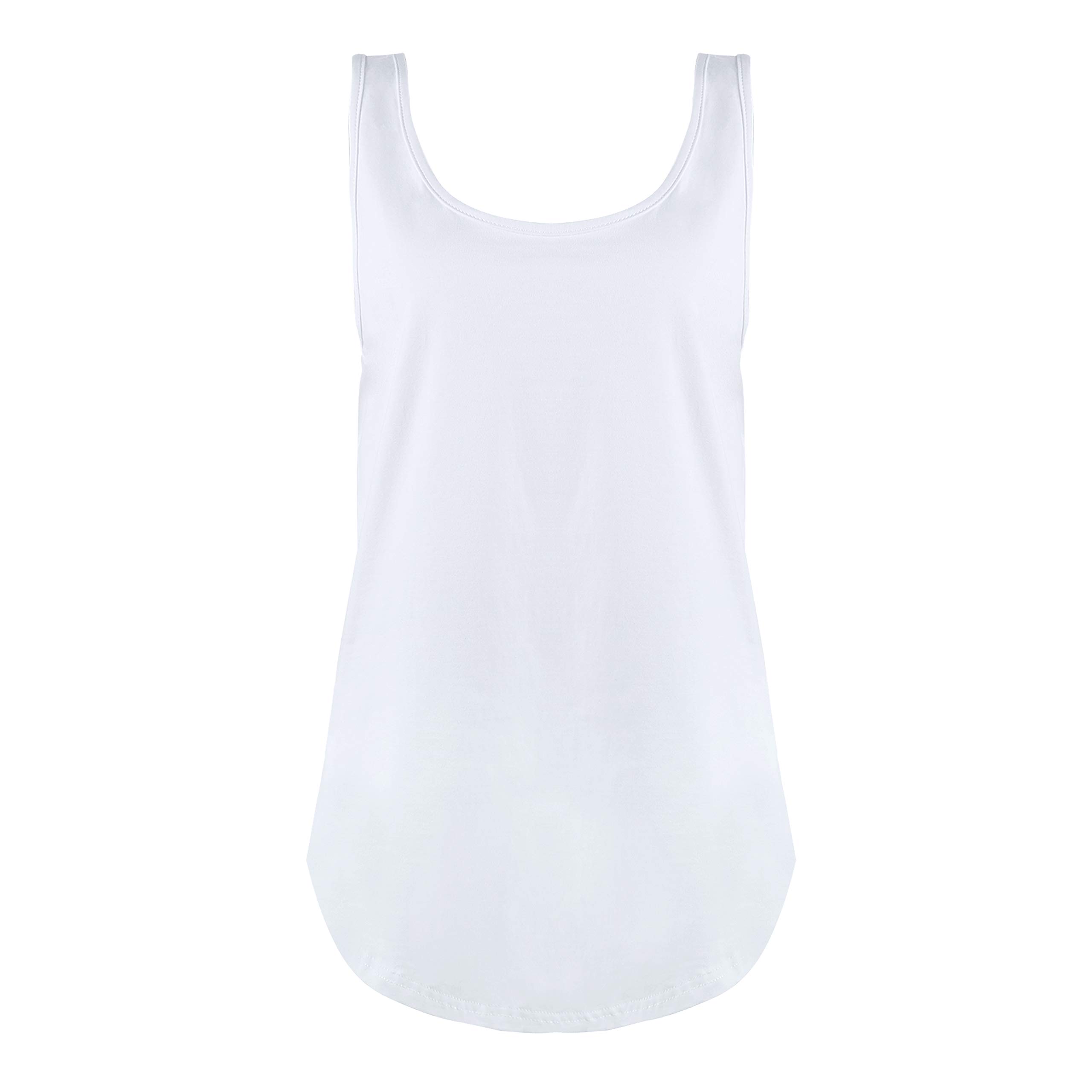 Damen Shirts Ärmellose Sommer Tunika Loose Fit Tank Tops