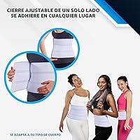 Vista 4 de NYOrtho Faja abdominal poscirugía – Cinturón de soporte de cintura para hombres y mujeres – Banda posparto para el vientre – Prenda de compresión