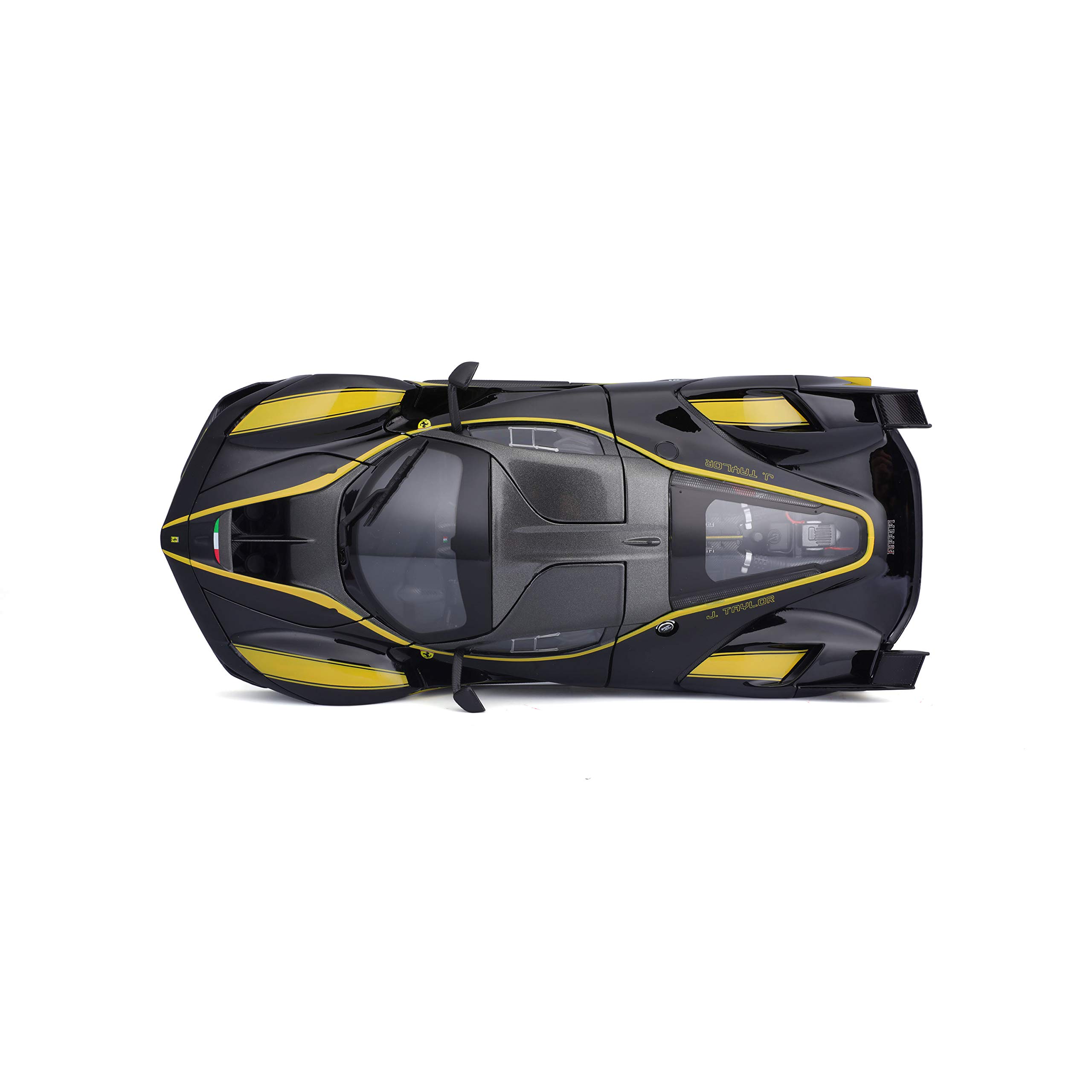 Bburago 15616907BK Ferrari FXX K Modellauto im Maßstab 1:18, Schwarz