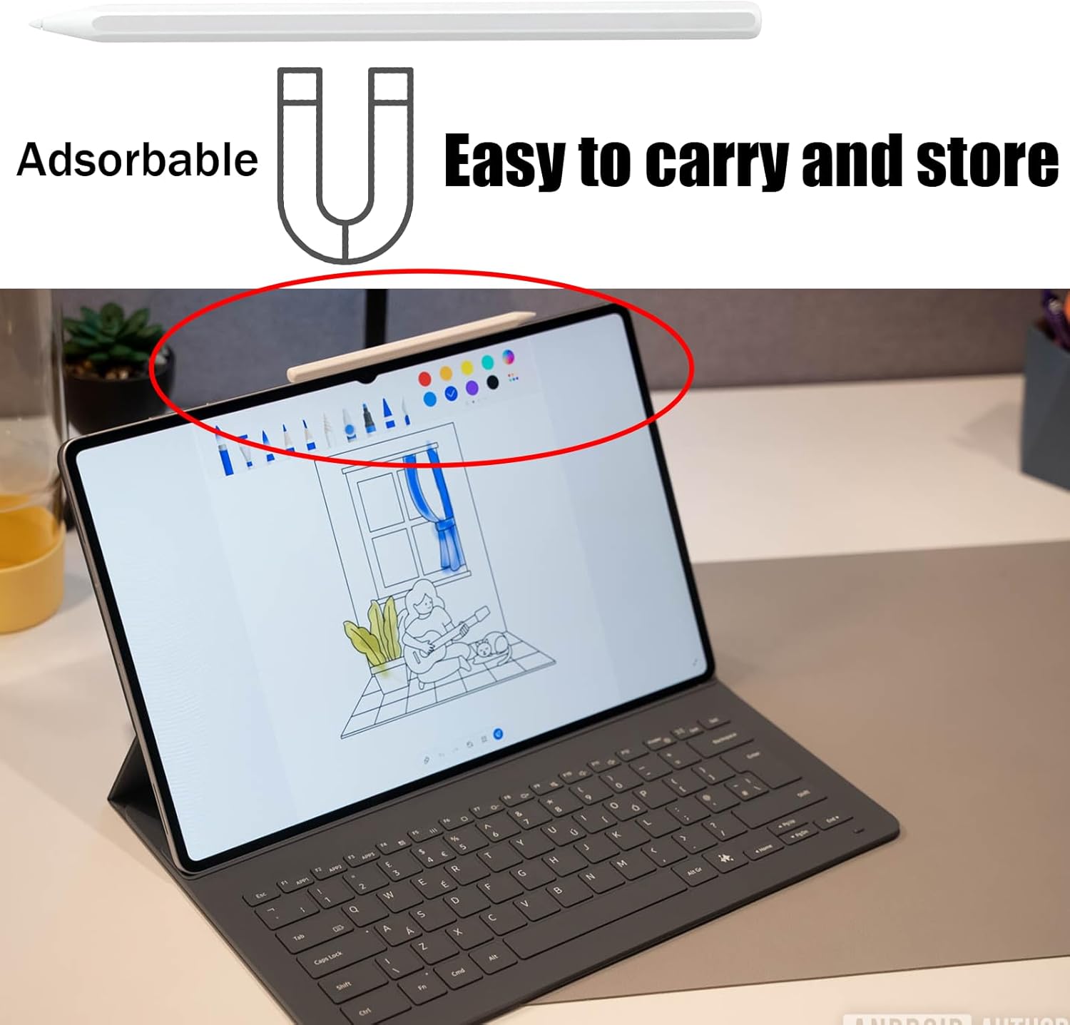 2 Pack Galaxy Tab S11 S Pen for Samsung Galaxy Tab S11 Ultra,Tab S11 Ultra Stylus Pen Replacement for Galaxy Tab S11 /S11 Ultra All Versions S Pen NoBluetooth (White)