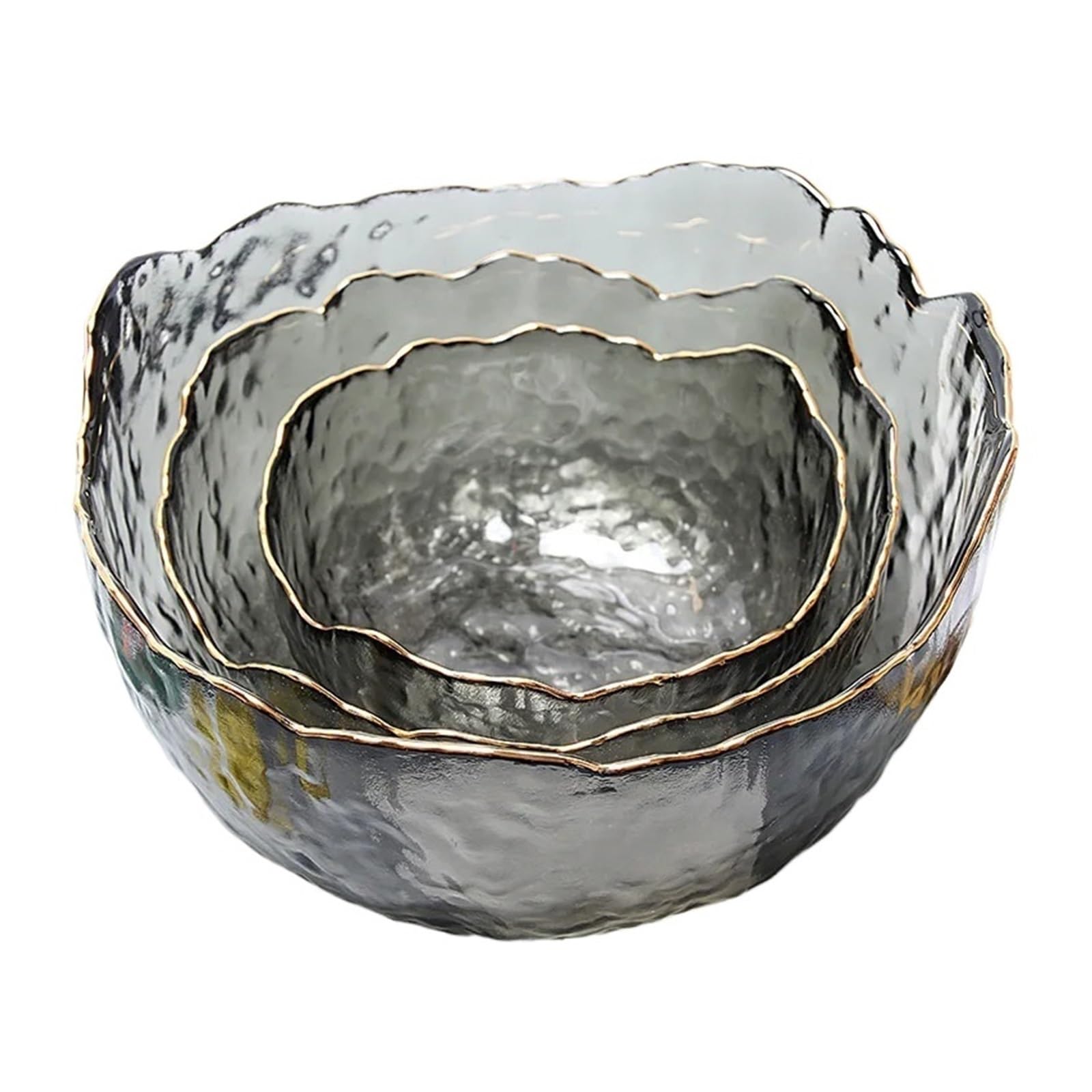 Ensaladera Sopa de frutas transparente, postre, mezcla, cocina, verduras, fideos, almacenamiento alimentos, vajilla for el hogar(Grey,20cm)