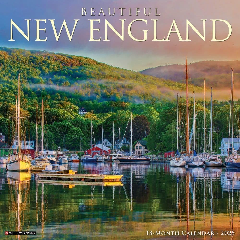 Willow Creek Press, New England Beautiful 2025 Wall Calendar