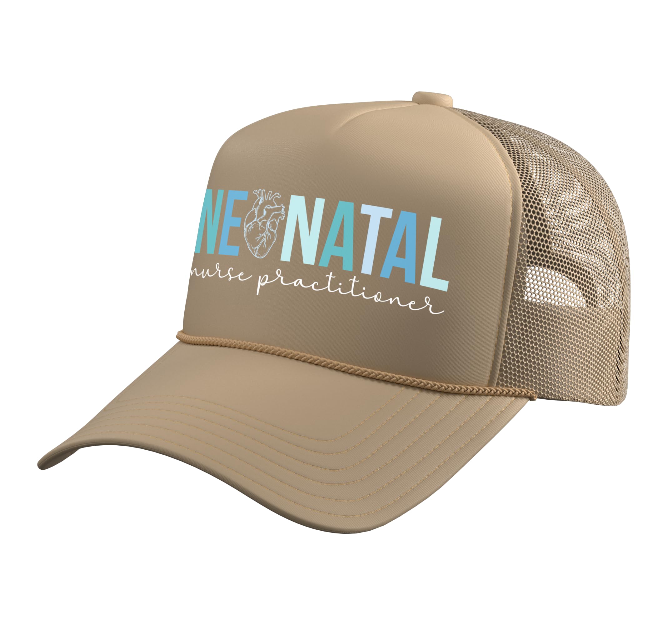 Boho Neonatal Nurse Practitioner Neonatal NP NICU NNP Trucker Hat with Adjustable Mesh Back
