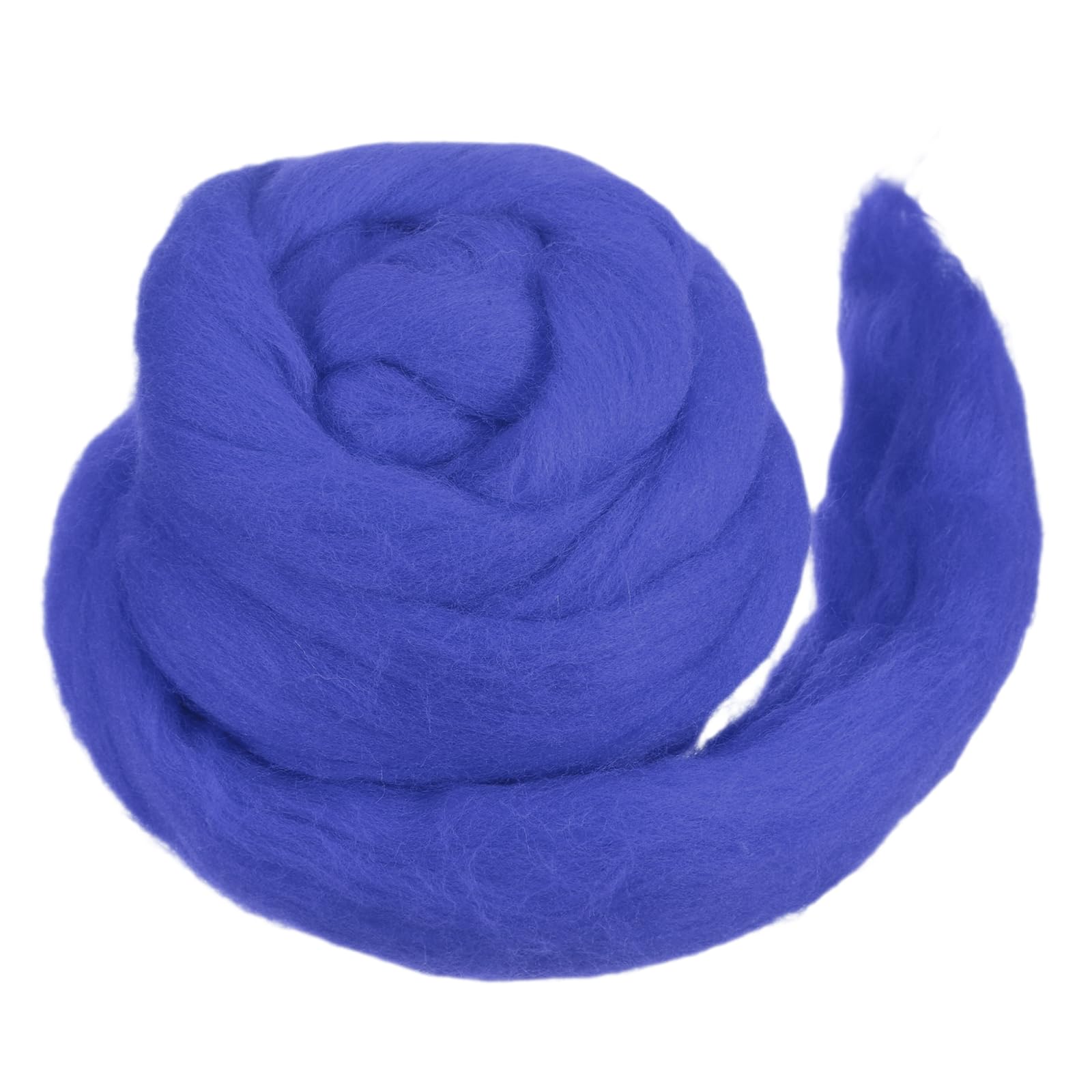 MECCANIXITY Wool Roving Yarn Soft Felting Wool 50g/1.76oz Pure Chunky Roving Yarn for Needle Felting Knitting Blanket Spinning Weaving Art DIY Craft Light Sea Blue