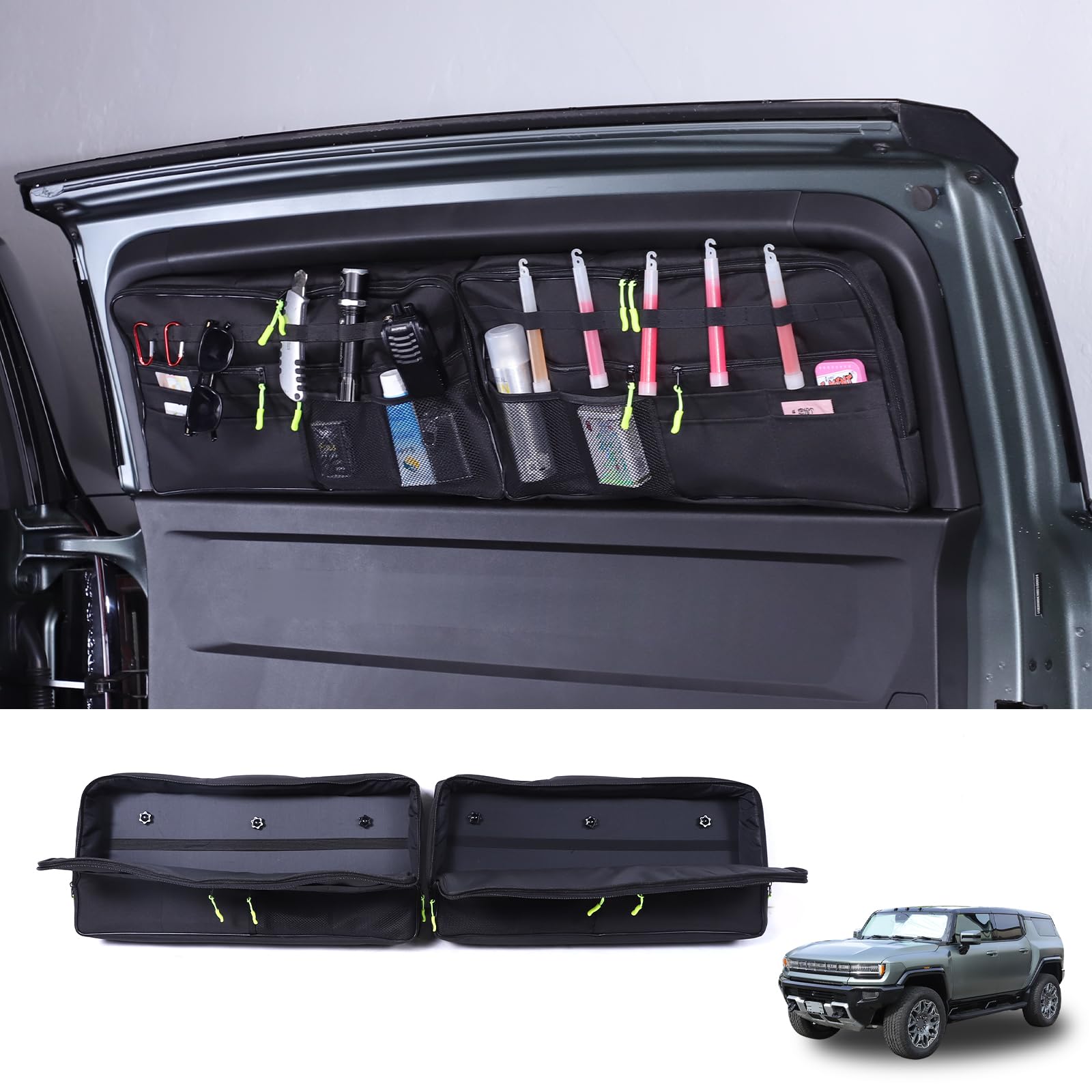 Amazon.com: for Hummer EV Accessories Car Trunk Organizer Tailgate ...