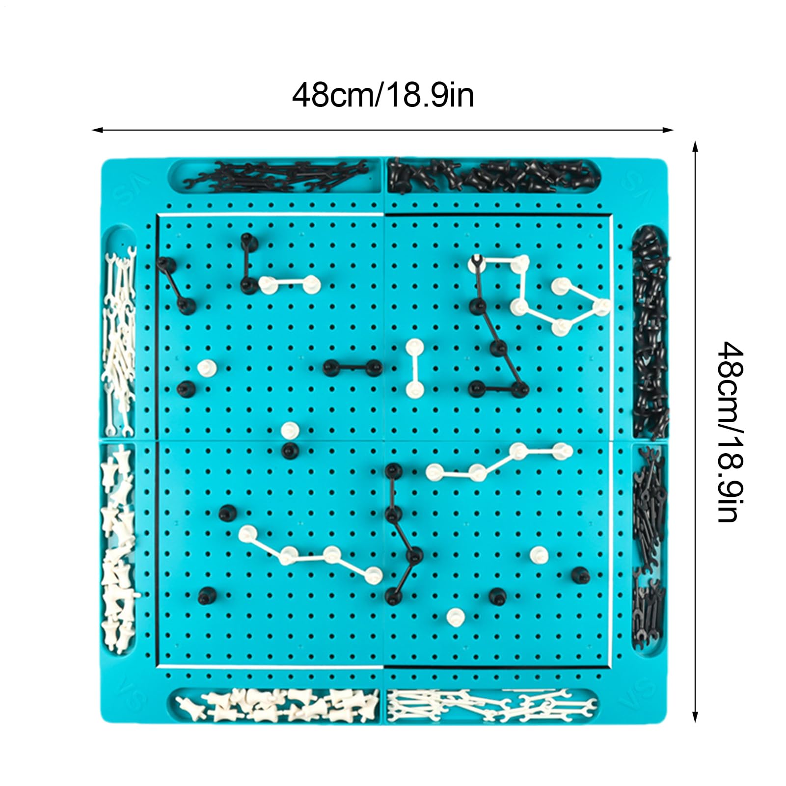 Échiquier Noir et Blanc Échiquier Puzzle Éducatif Portable pour
