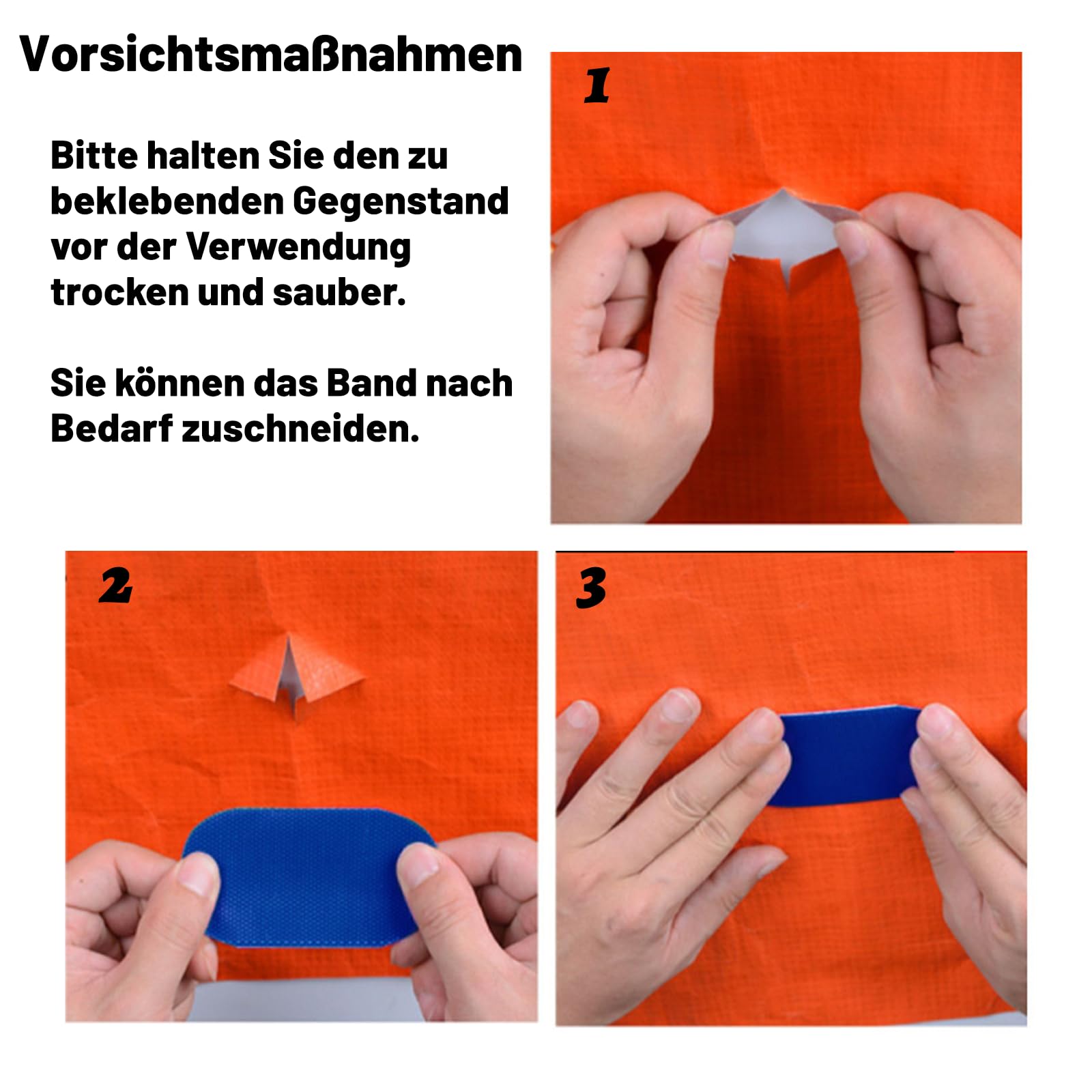 FONWUJIOT zelt reparaturset,zelt reparatur klebeband,kleber für lkw plane, zelt-reparatur-sets,lkw plane reparaturset 5M*8CM Blau Baumarkt