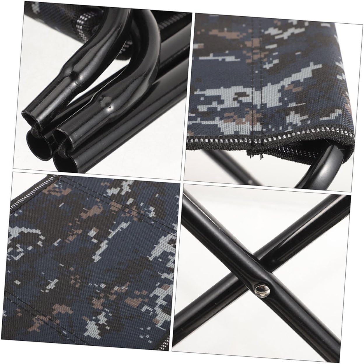 Portable Folding Camp Stool Large Camo Hunting Stool Lightweight Foldable Chair for Camping Hiking Fishing Gardening Outdoor Activities