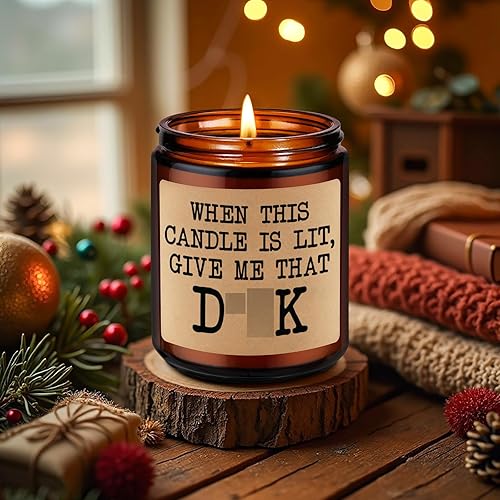 Miniatura 4 de GSPY Vela perfumada – Bonitos regalos para novio – Regalos de despedida de soltera para novia – Divertidos regalos de Navidad, aniversario,