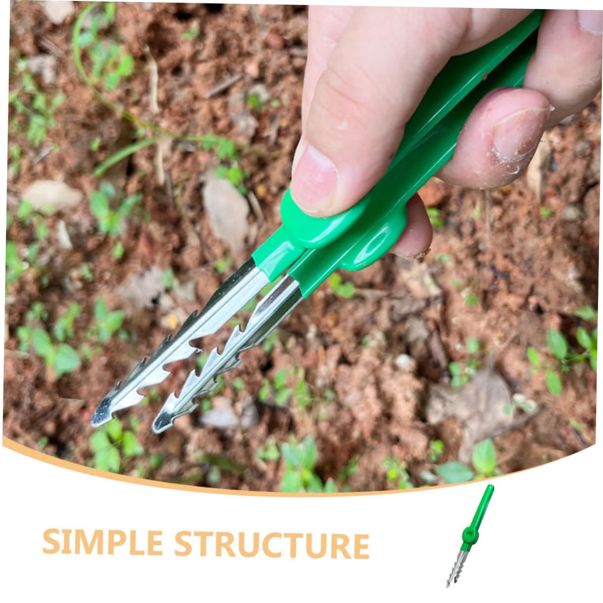 ifundom 5 Pezzi Pinzette da Giardinaggio Portatili Ergonomiche per Piante Strumento per Bonsai Facile da Usare e Pratico Attrezzo Compatto per Hobbistica e Giardinaggio