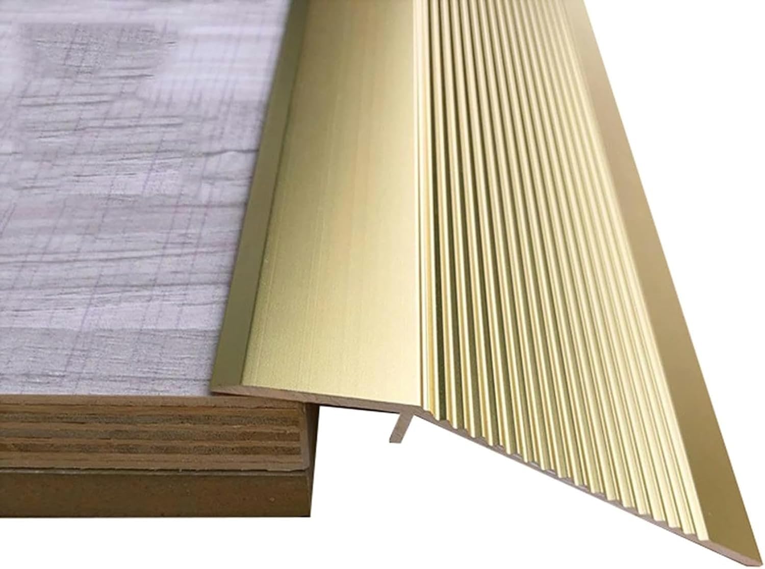 Metal Non-Slip Floor Transition Strip for Uneven Flooring, Threshold Transition Strip for Wood to Tile/Laminate to Tiles, 35/37/39/41/43/45/47/49inch Long~/
