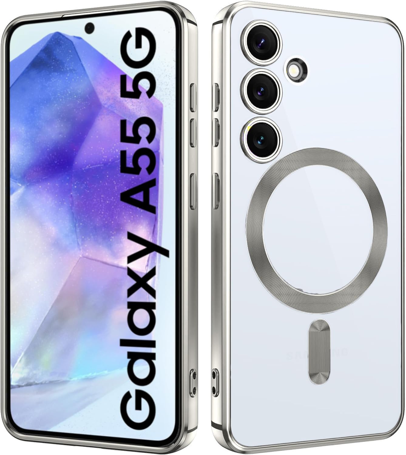 VONZEE Clear MagSafe Case for Galaxy S23 Plus -8