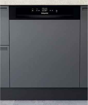 Hotpoint H3B L626 B UK Semi-Integrated 14 Place Settings Dishwasher - Black [Energy Class E]