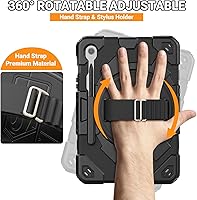 Vista 3 de SEYMAC Funda para Samsung Galaxy Tab S10 FE/ S9 FE 5G 10.9"/ S9 5G 11", funda protectora a prueba de golpes con protector de pantalla, soporte