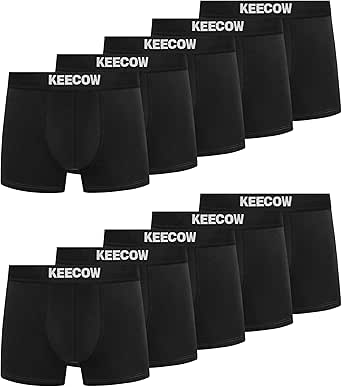 Mens Boxers Shorts 10 Pack, No Itchy Labels Cotton Comfortable Underwear Trunks Underpants(S-4XL)