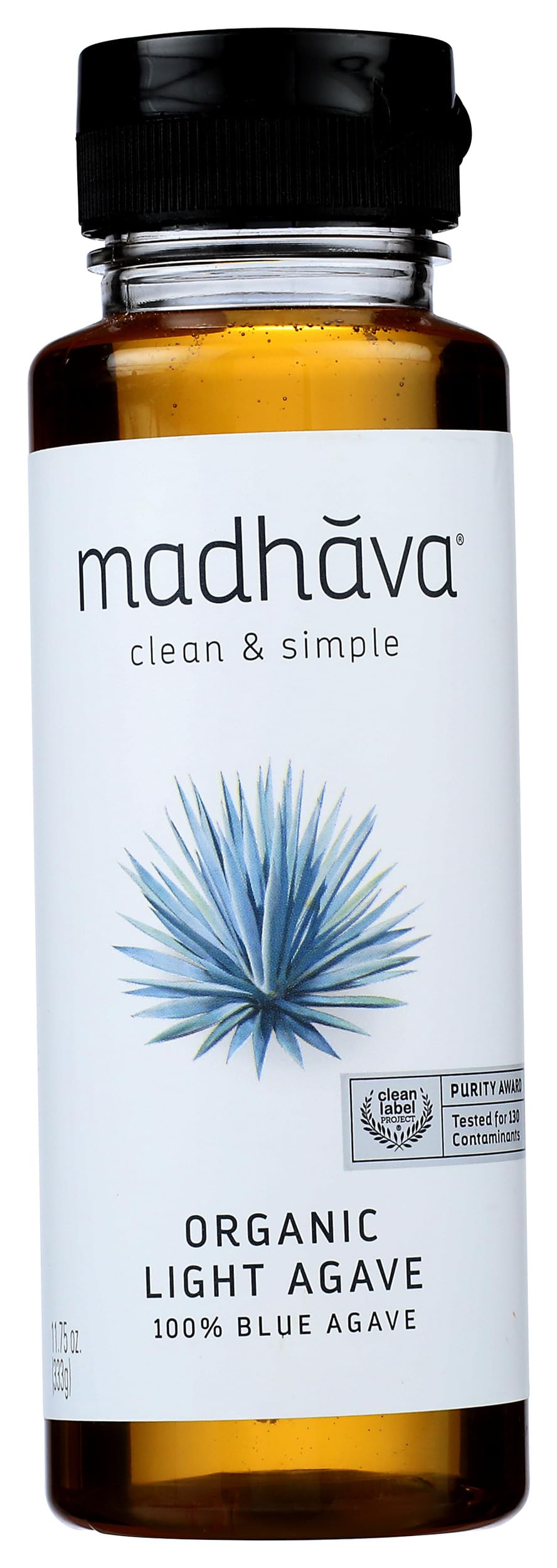 Madhava Agave Nectar Natural Sweetener, Light, 11.75 oz
