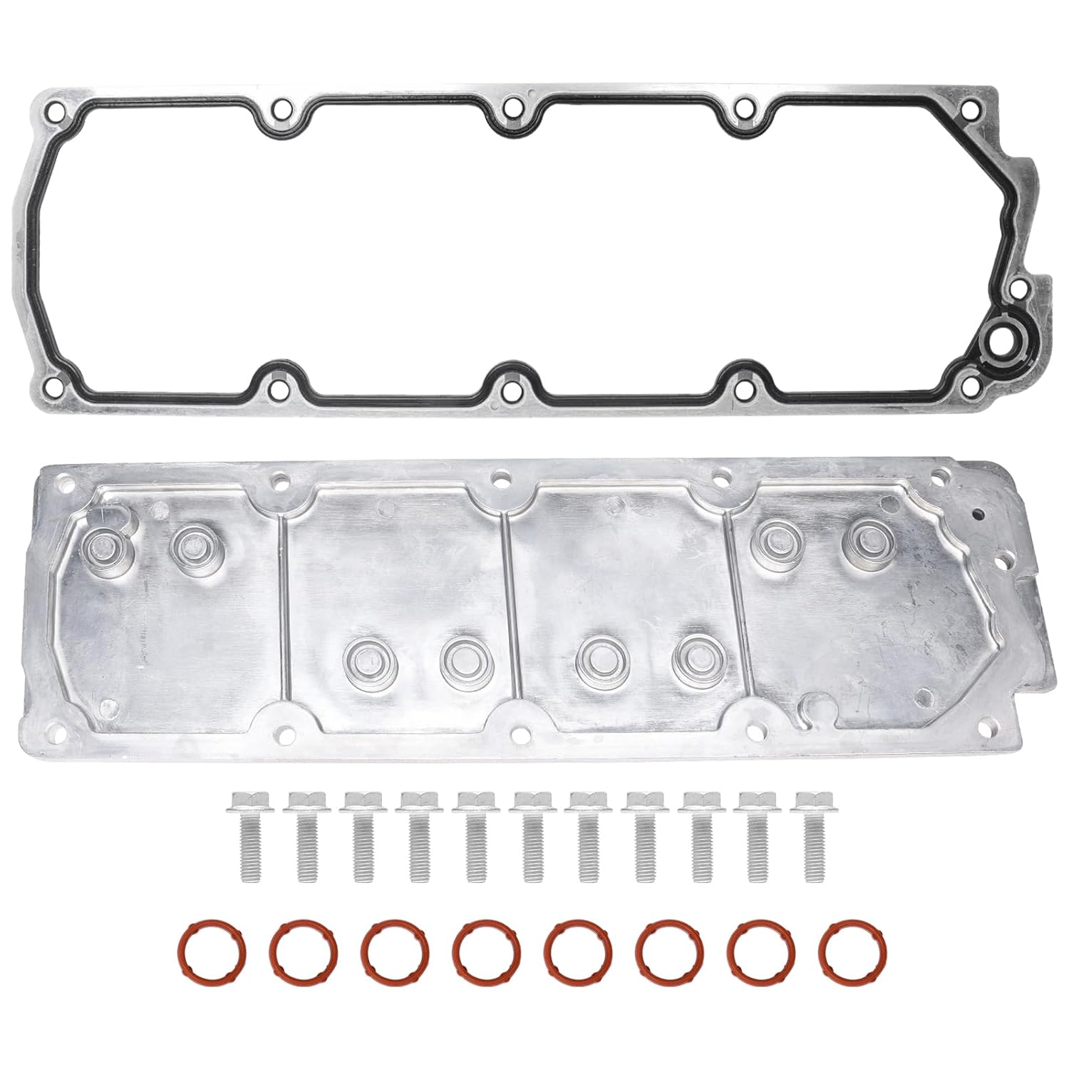 Valley Pan Cover Plate Kit by AA Ignition - Compatible with Chevy, GM, GMC Gen 4 IV LS2 LS3 LS7 L92 - Silverado, Suburban, Tahoe, Sierra, Yukon 4.8L 5.3L 6.0L 6.2L - Replaces Parts 12598832, 12610141 LS2 Gen IV