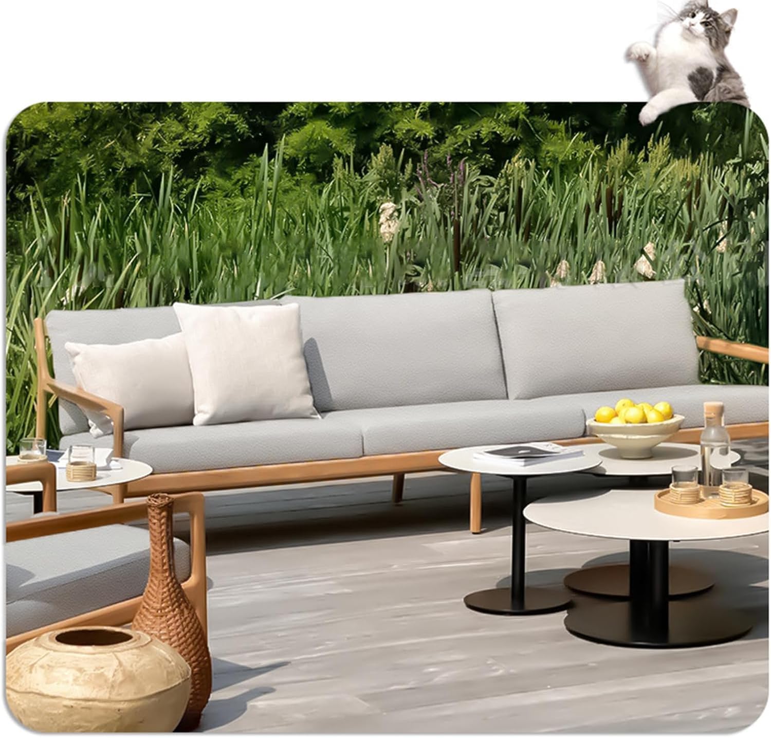 Custom Outdoor Bankkissen Ersatz - 3 cm dickes Sitzkissen für Garten, Terrasse, Innen- und Außenbereich, perfekt für Schaukelsitze und Fensterbänke