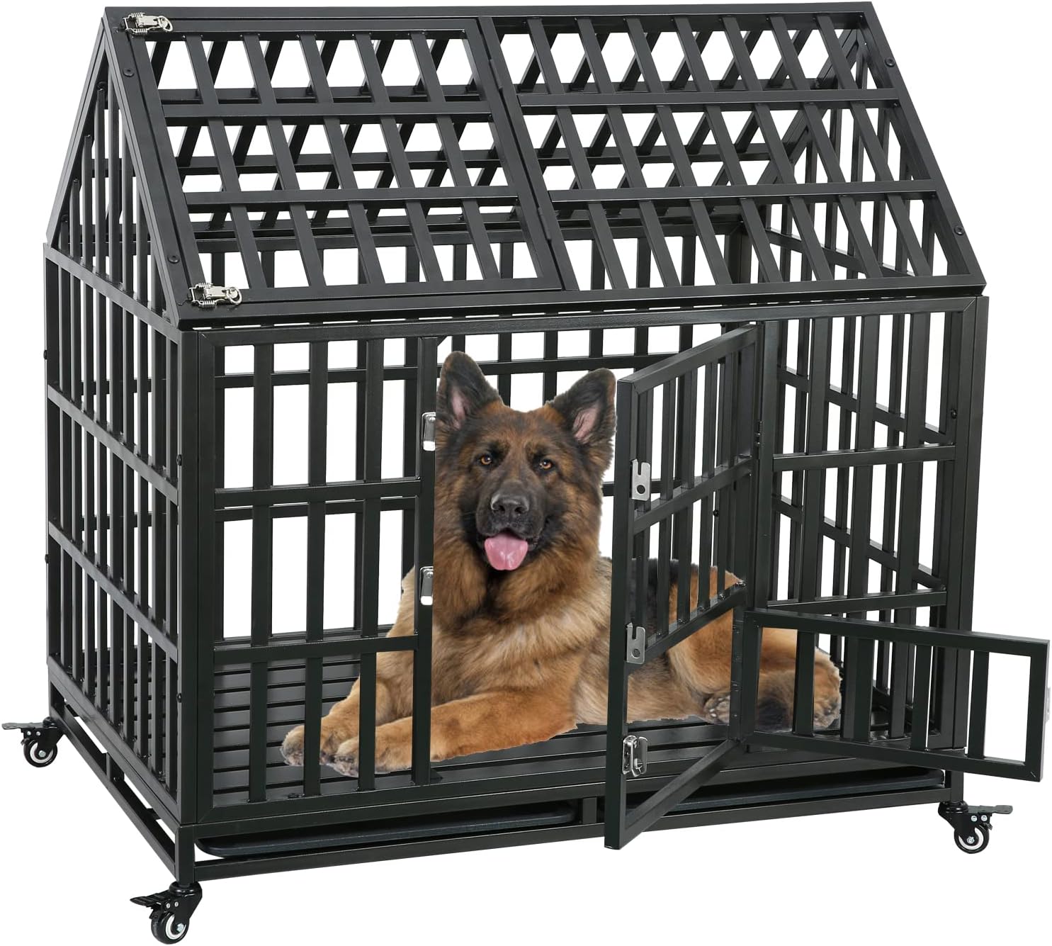 EPIKOIB Heavy Duty Indestructible Dog Crate, Escape Proof