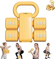 Vista 10 de Juego de pesas rusas ajustables, juegos de pesas rusas 4 en 1 (5.5 libras, 7.7 libras, 9.9 libras, 12.1 libras) para mujeres, juego de 2 mancuernas