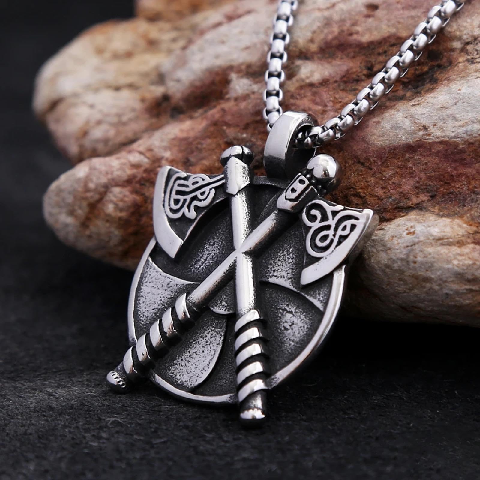 SiVaji Naszyjnik wisiorek łańcuszek mężczyźni kobiety biżuteria vintage naszyjnik wikingów mężczyźni chłopcy naszyjniki amulet