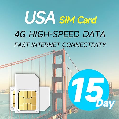 Miniatura 1 de Tarjeta SIM de AT&T USA 15 días de datos ilimitados  Datos 4G LTE para Estados Unidos para iPhone, iPad, teléfonos Android y tabletas desbloqueados,