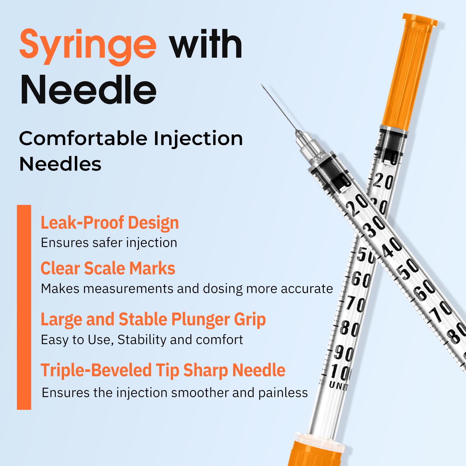 1ml 29G 1/2 Inch Syringe, Lab Syringes Individually Wrapped, Pack of 100 — Amazon image 6