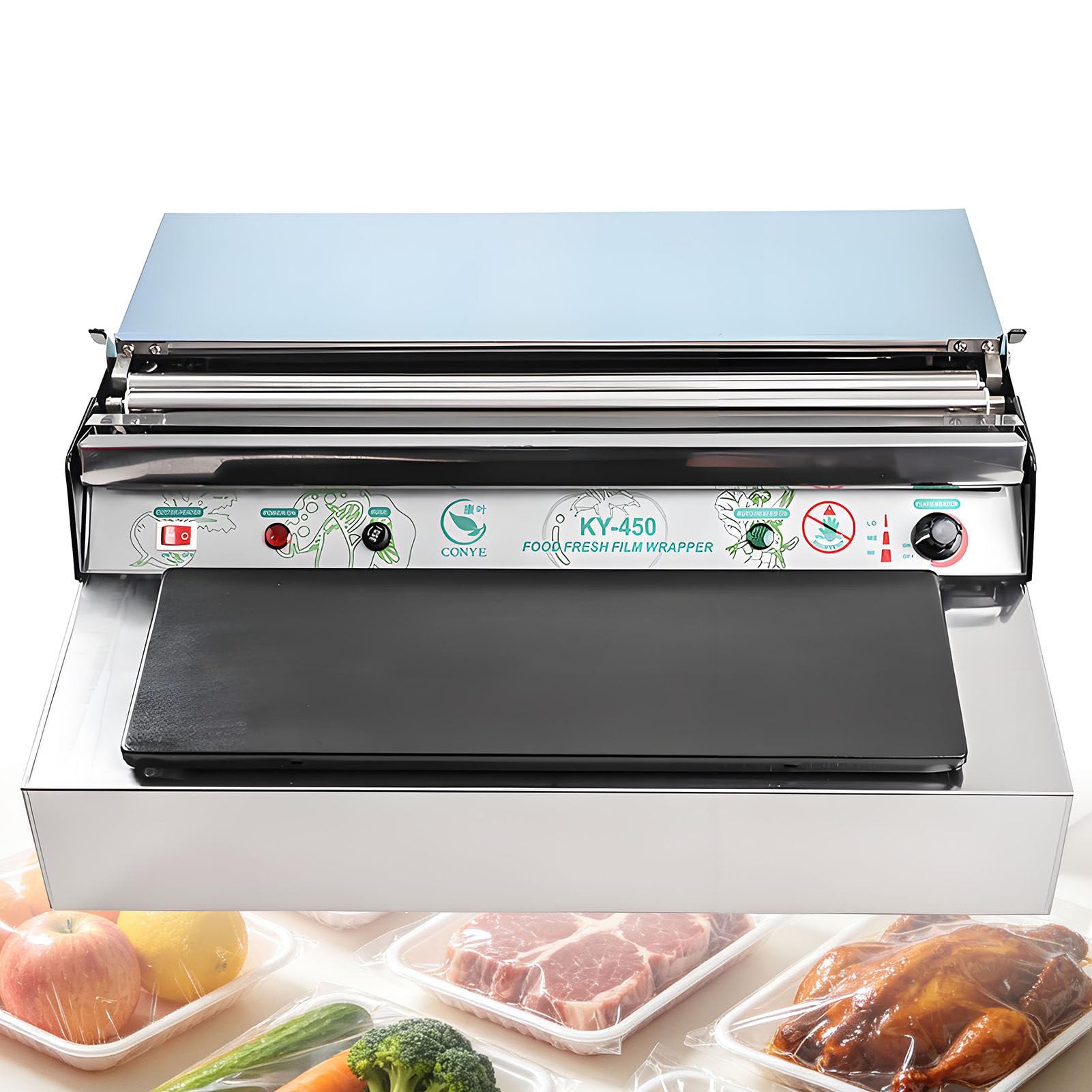 Envasadora Comercial de Película para Alimentos Frescos de 450mm