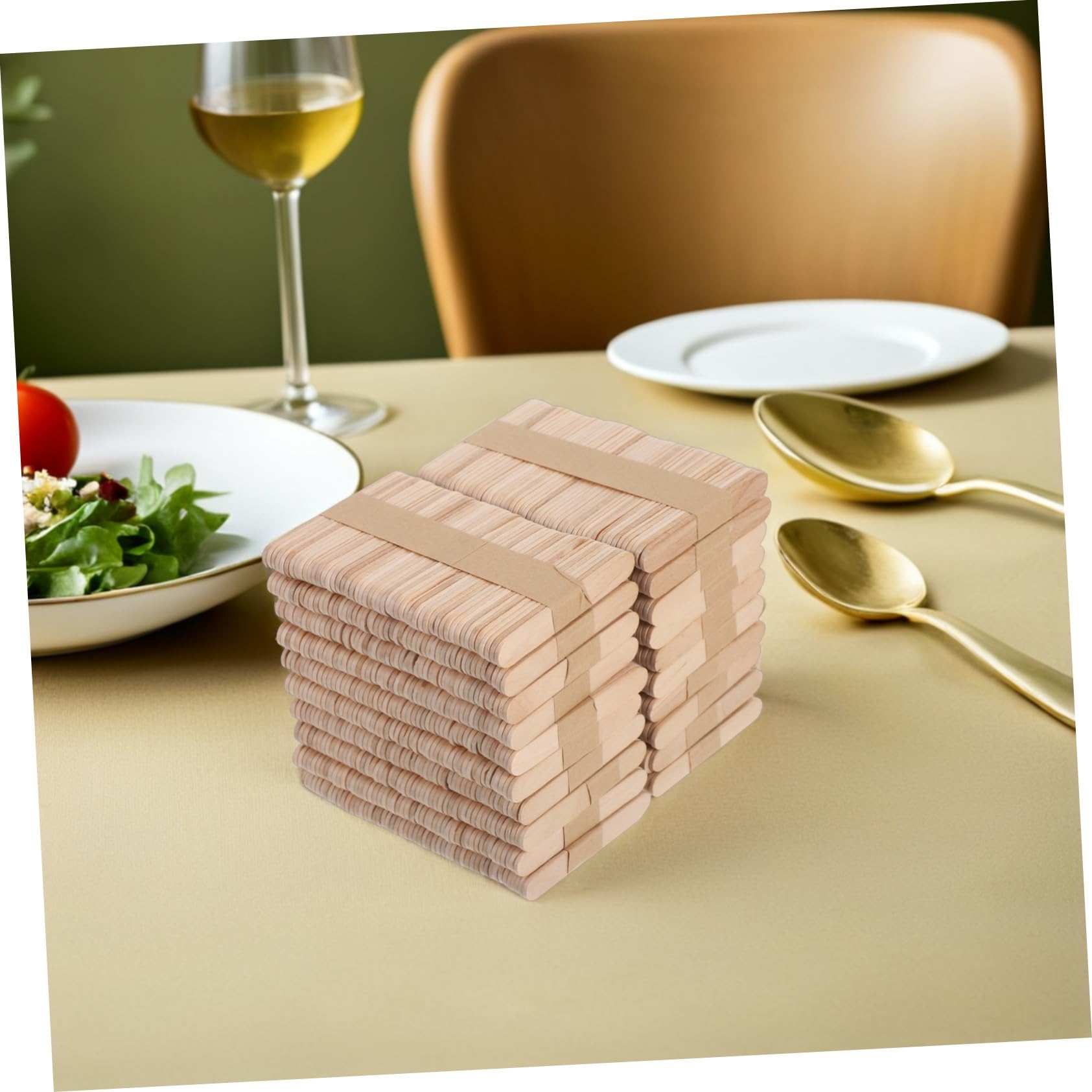 Holibanna 1000 Palitos De Madera Natural Para Helado Para Encerar Para Manualidades Pequeños Y Largos