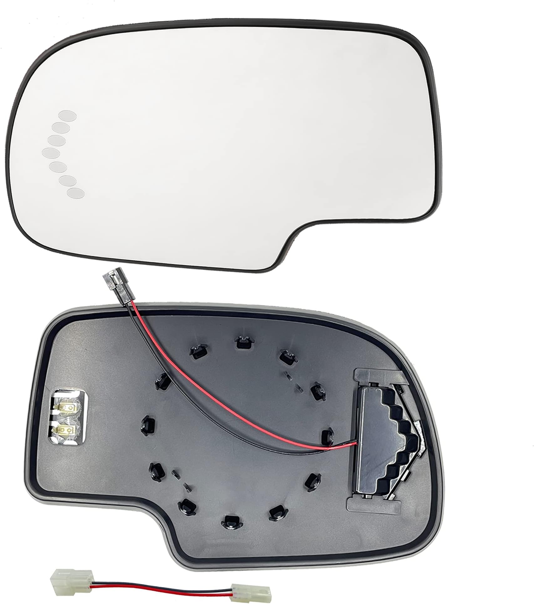 88944391 Driver Side Heated Mirror Glass Compatible with 2003-2007 Chevy Silverado Avalanche Suburban Tahoe GMC Sierra Yukon 1500 Cadillac Escalade